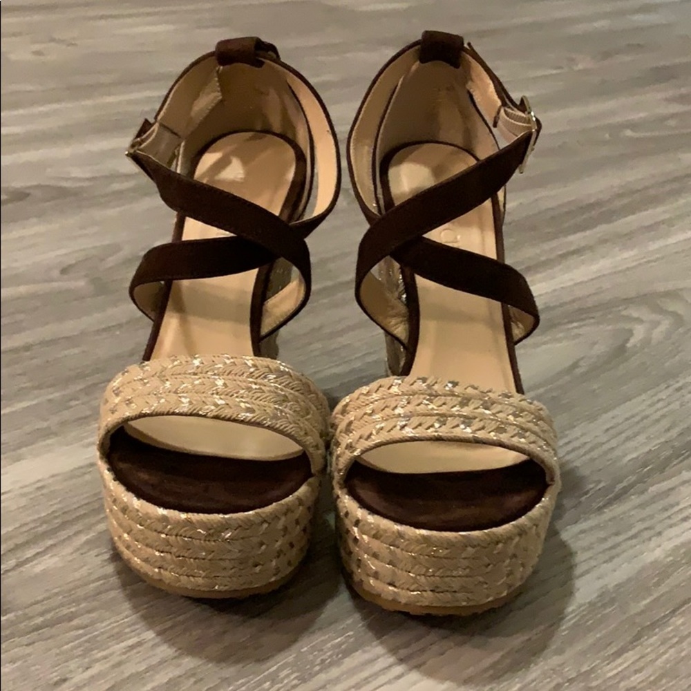 Jimmy Choo platform summer shoes